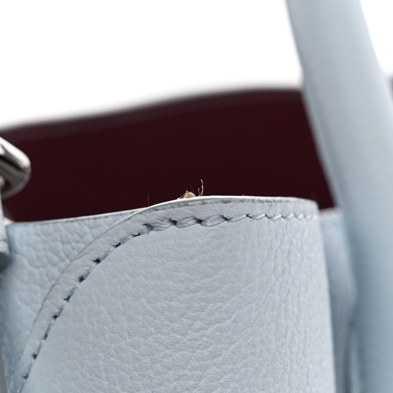 Christian Dior Supple Grained Calfskin Medium Open Bar Tote Light Blue 11 of 12