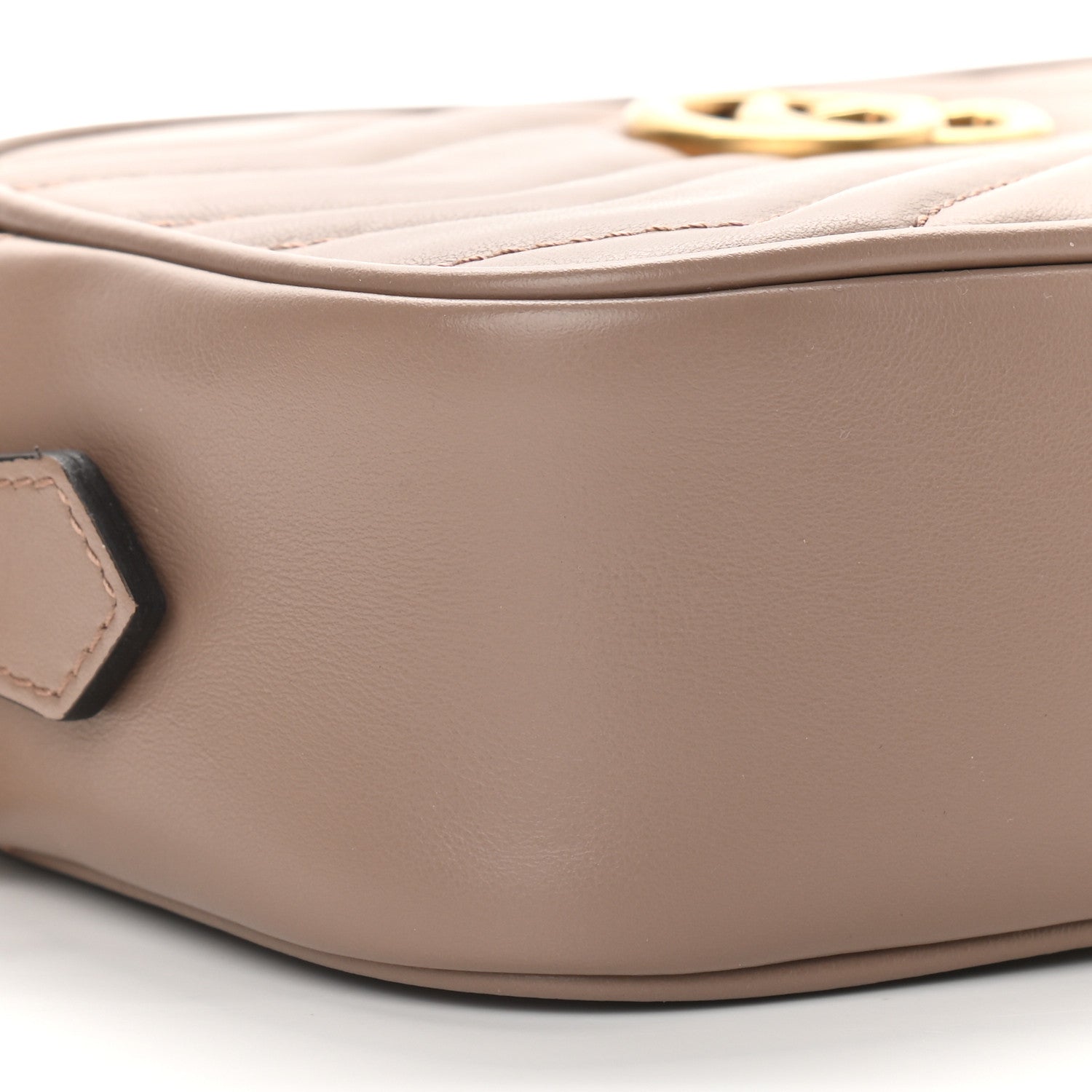 Gucci Calfskin Matelasse Mini GG Marmont Chain Shoulder Bag Porcelain Rose 8 of 9