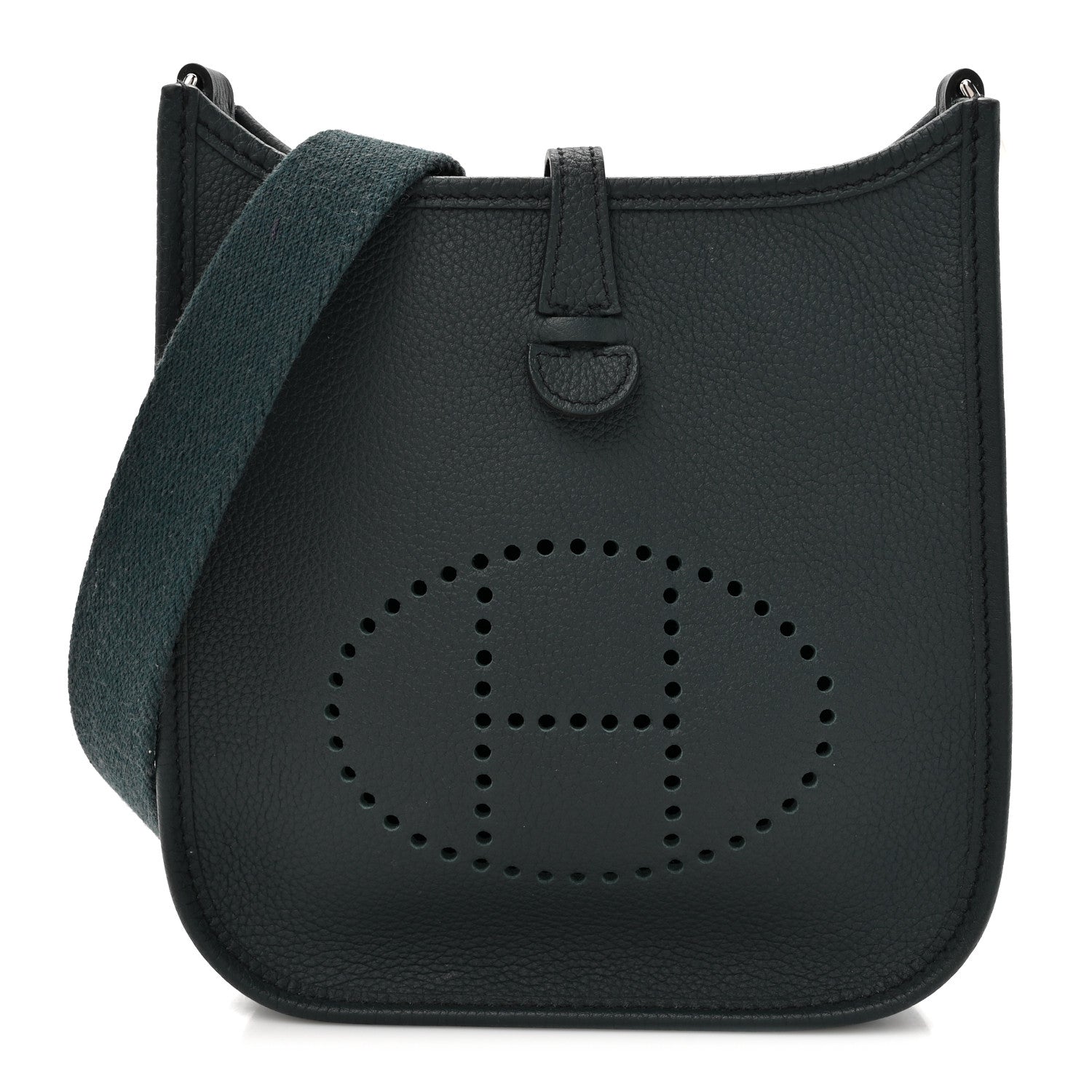 Hermes Taurillon Clemence Amazone Evelyne TPM Vert Rousseau Vert Cypress 1 of 11