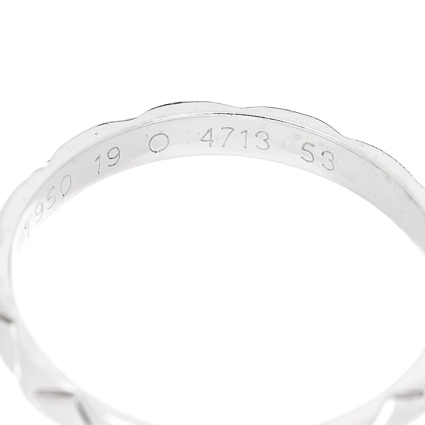 Platinum Diamond Mini Coco Crush Ring 51 5.75