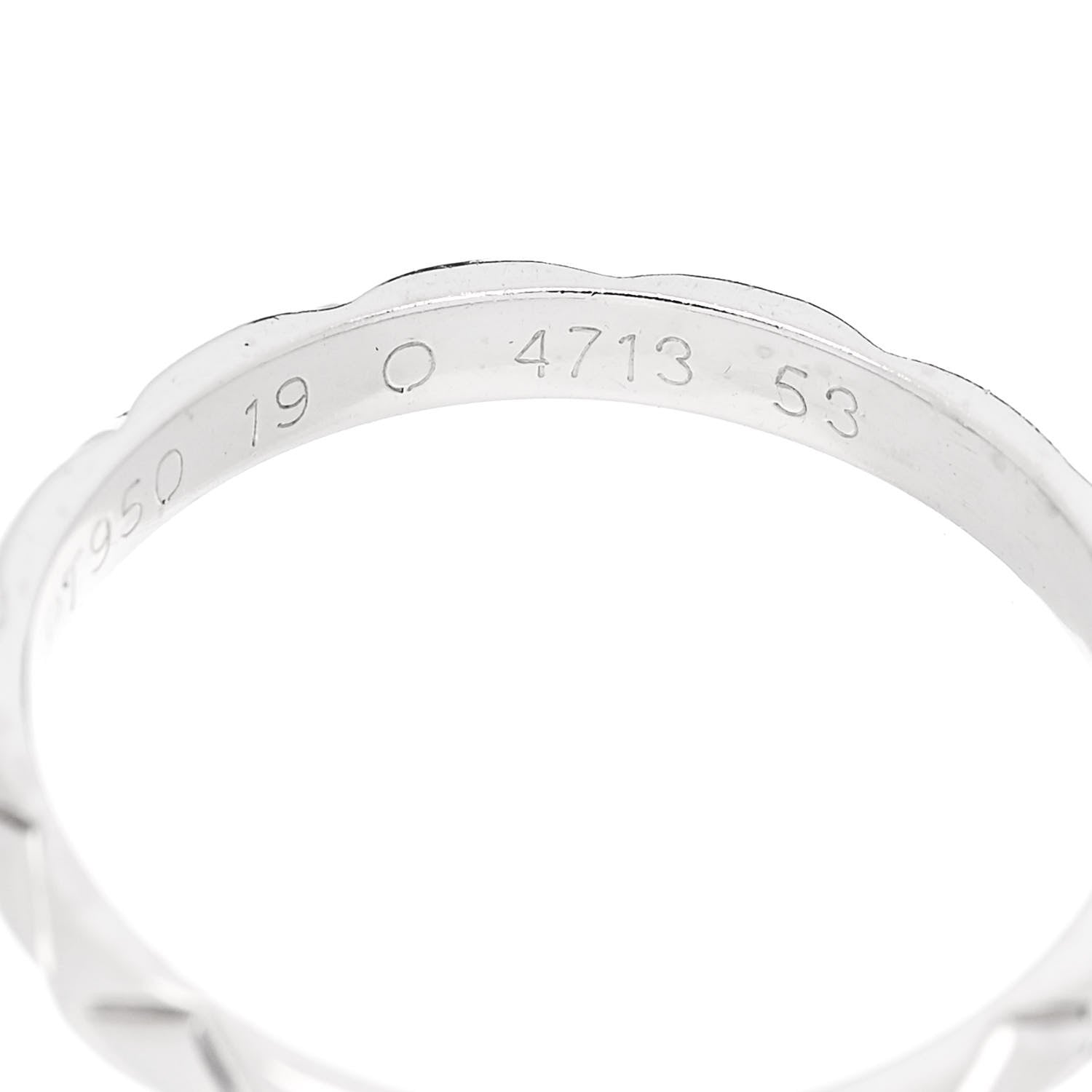 Chanel Platinum Diamond Mini Coco Crush Ring 51 5.75 5 of 6