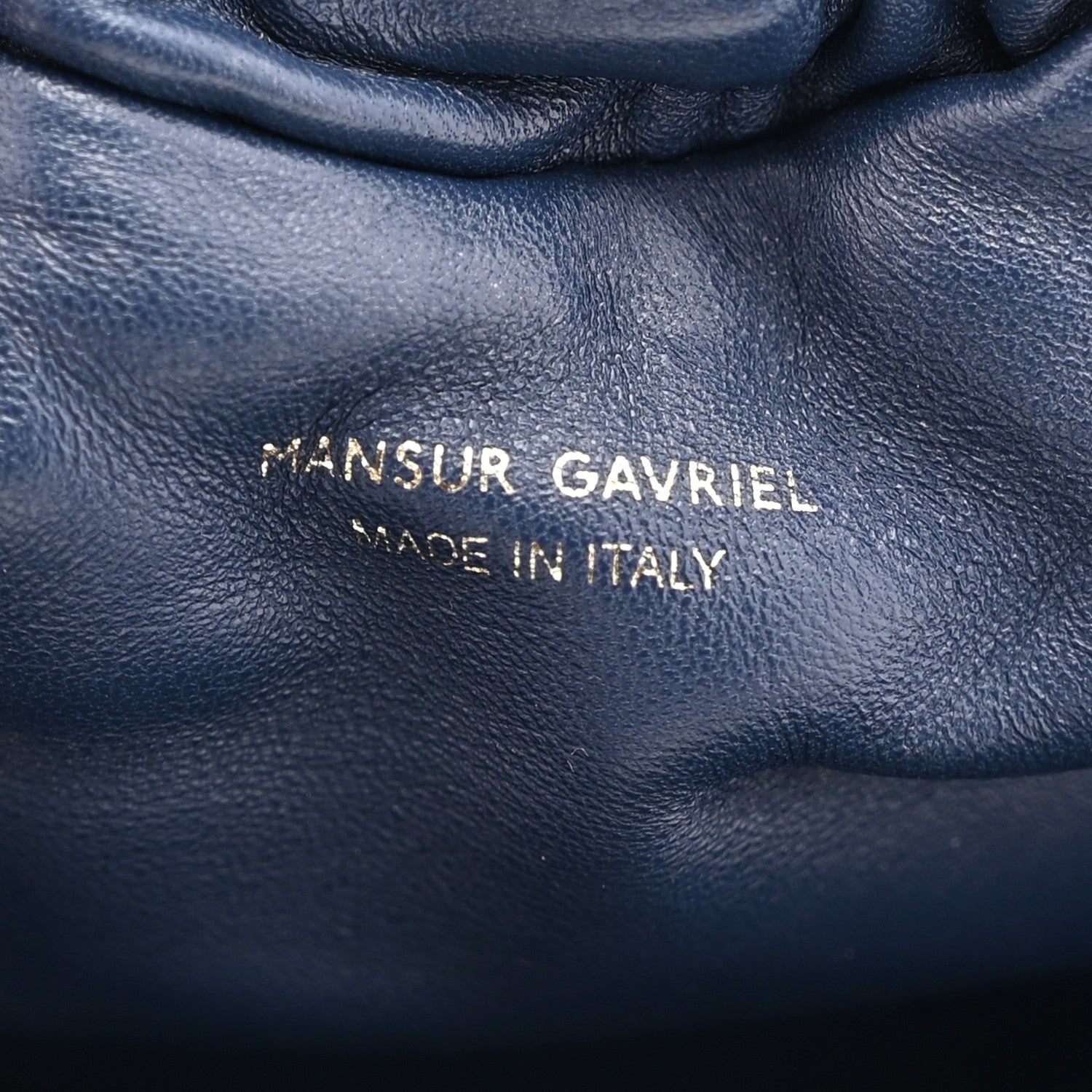 Mansur Gavriel Lambskin Mini Cloud Clutch  Blue 6 of 11