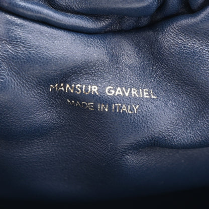 Mansur Gavriel Lambskin Mini Cloud Clutch  Blue 6 of 11
