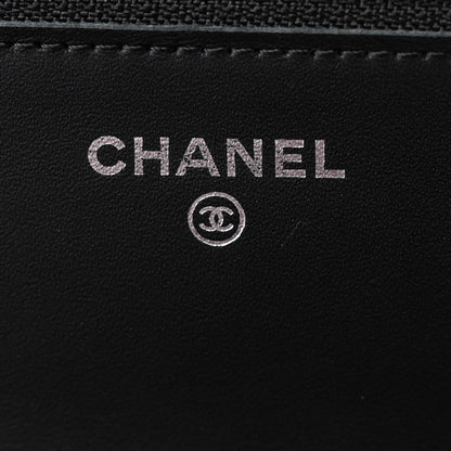 Chanel Caviar Timeless CC Wallet On Chain WOC Black 6 of 11
