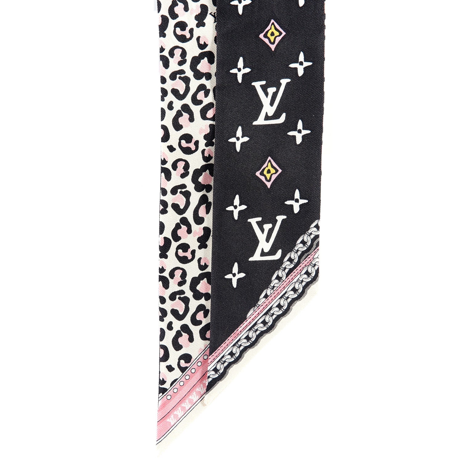 Louis Vuitton Silk Monogram Wild At Heart BB Bandeau Black 2 of 3