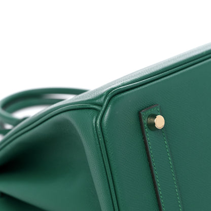 Hermes Epsom Birkin 35 Malachite 8 of 14