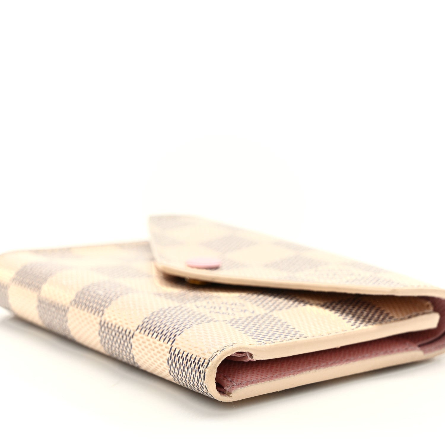 Louis Vuitton Damier Azur Victorine Wallet Rose Ballerine 8 of 8