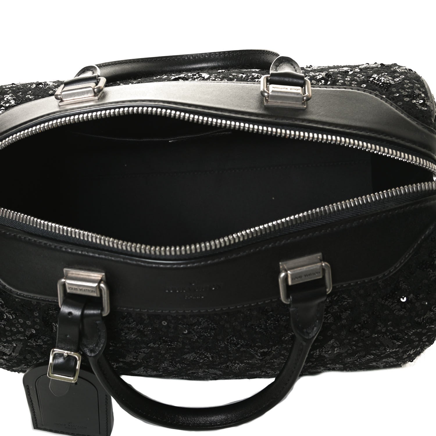Louis Vuitton Sequin Monogram Sunshine Express Speedy Black 5 of 12