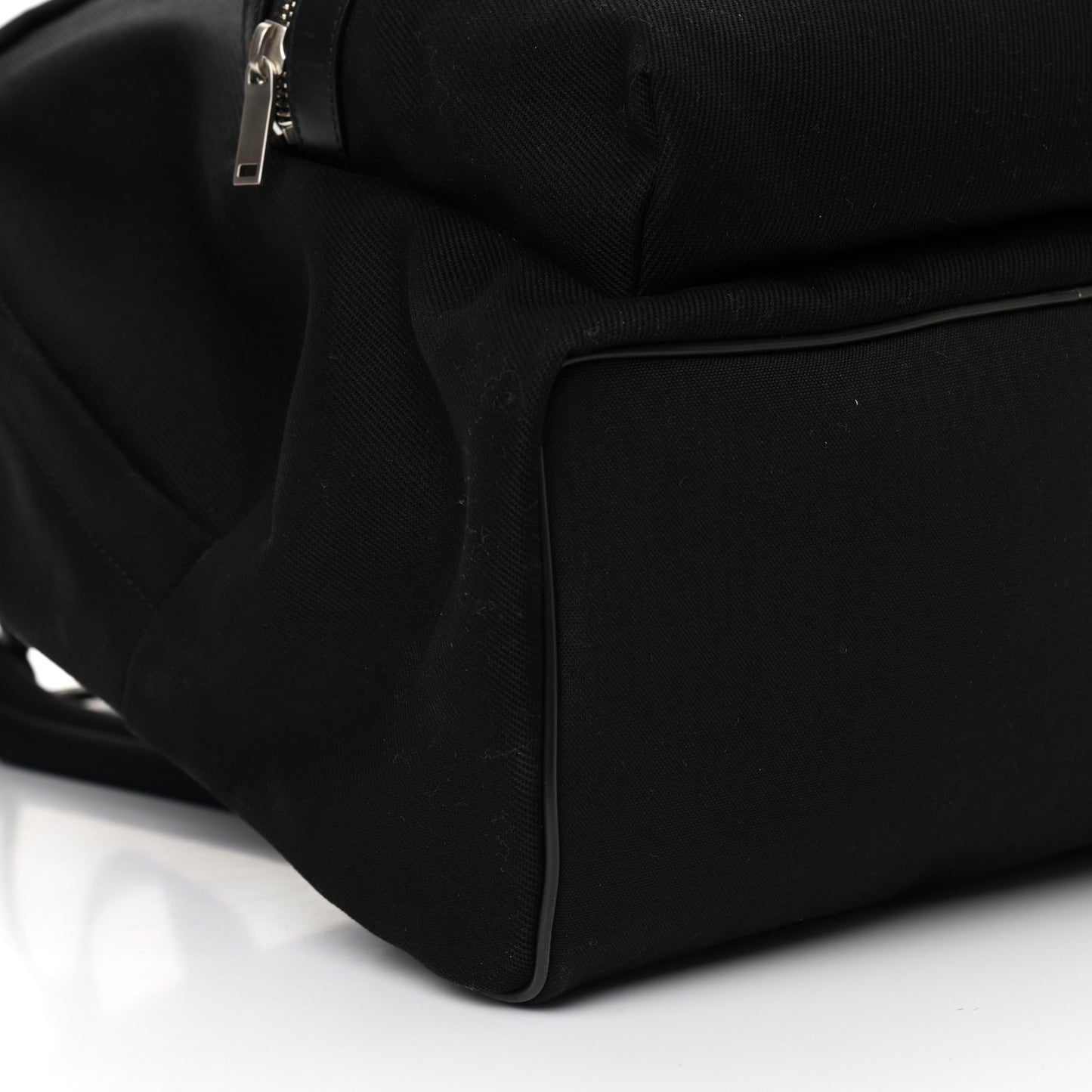Canvas Signature Embroidered City Backpack Black