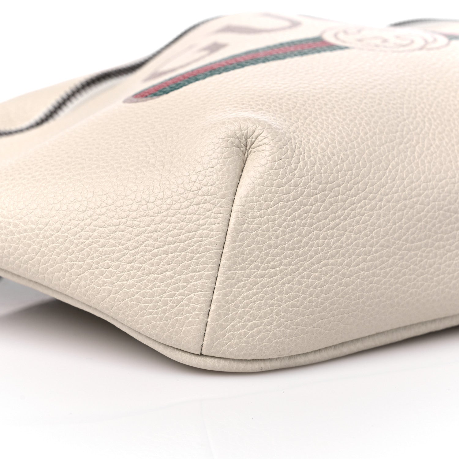 Gucci Grained Calfskin Logo Belt Bag White 8 of 10