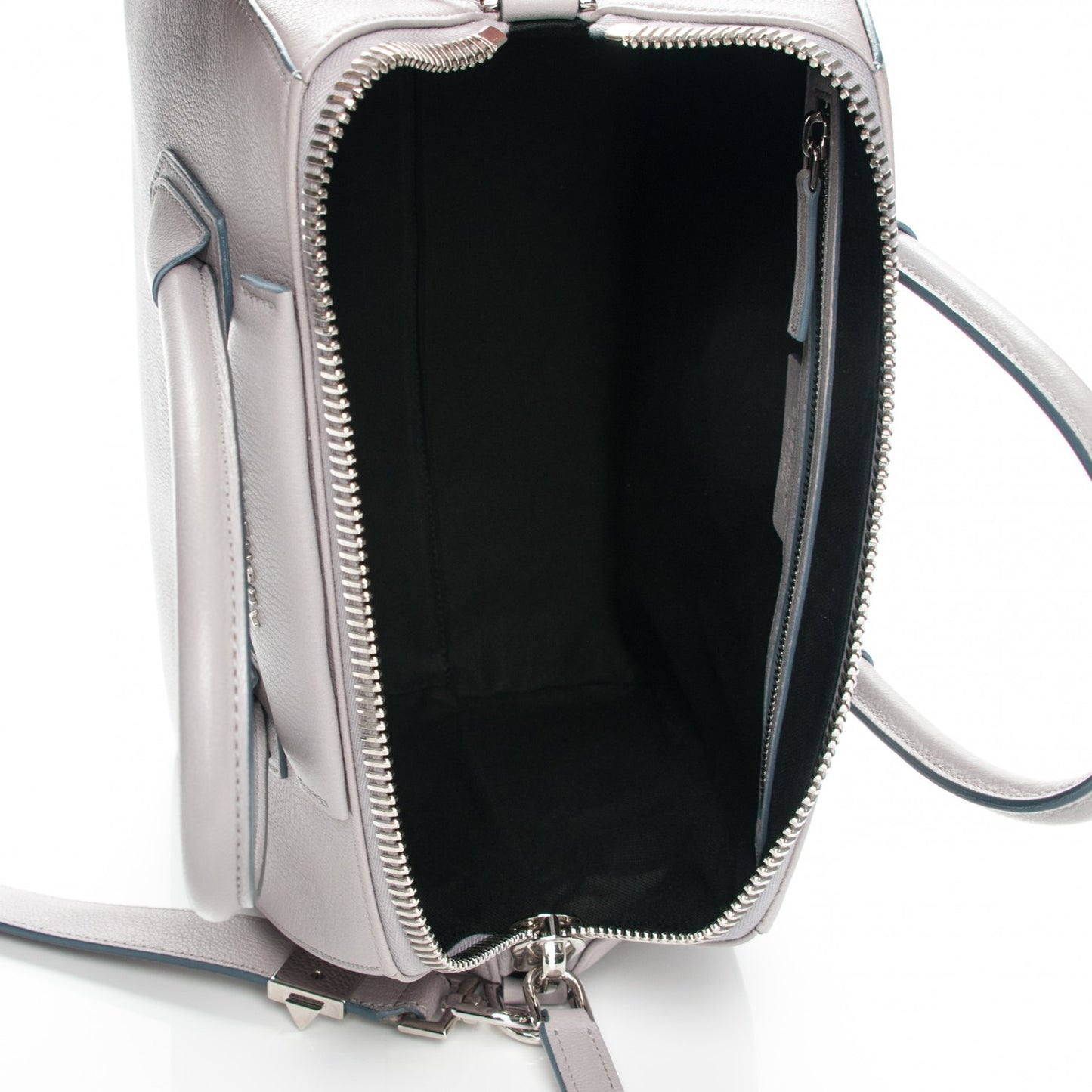 Sugar Goatskin Medium Antigona Pearl Grey