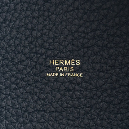 Hermes Taurillon Clemence Picotin Lock 22 MM Bleu De Prusse 6 of 11