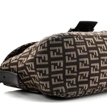 Fendi Zucchino Vitello Baguette Testa di Moro Beige 7 of 8