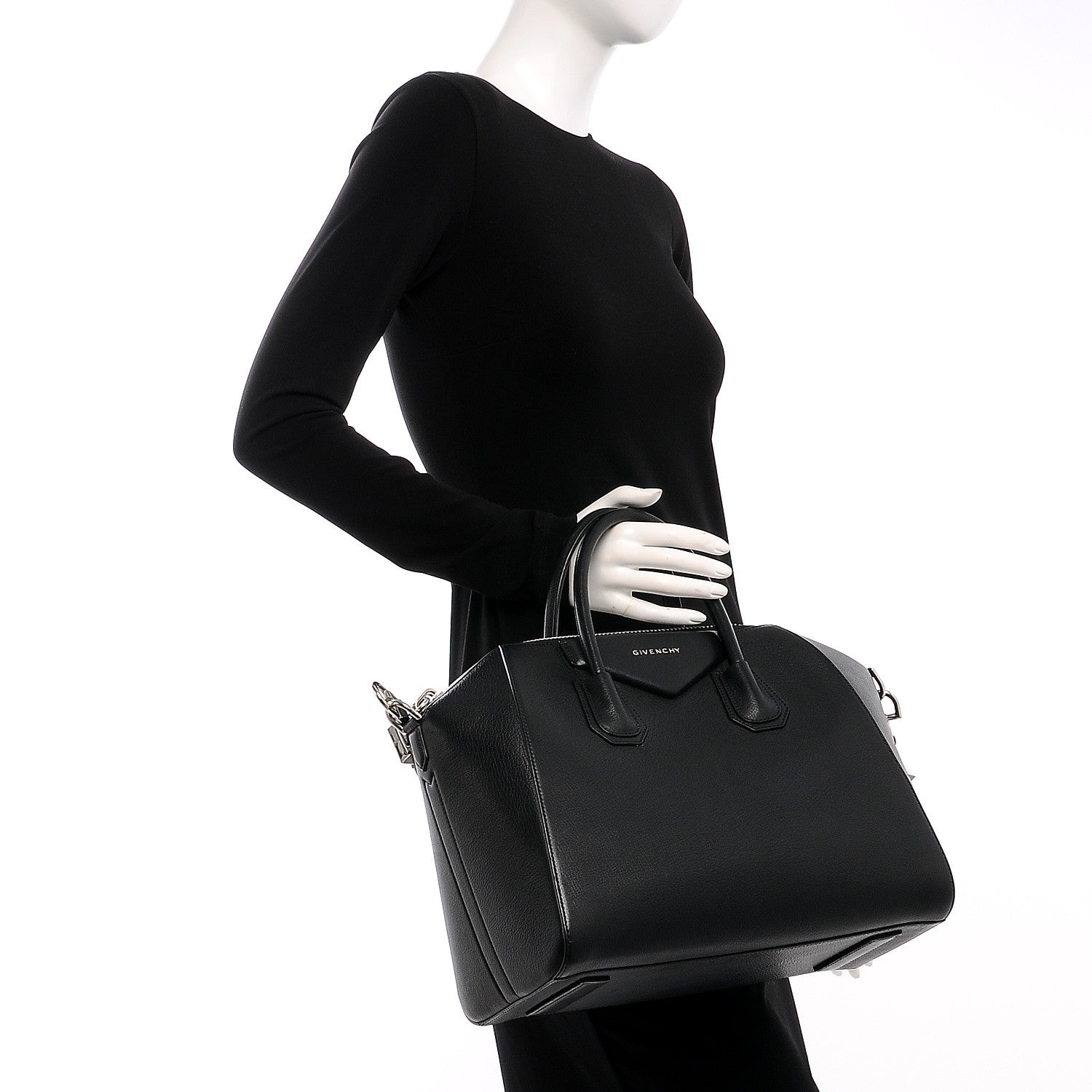 Givenchy Sugar Goatskin Medium Antigona Black 3 of 10