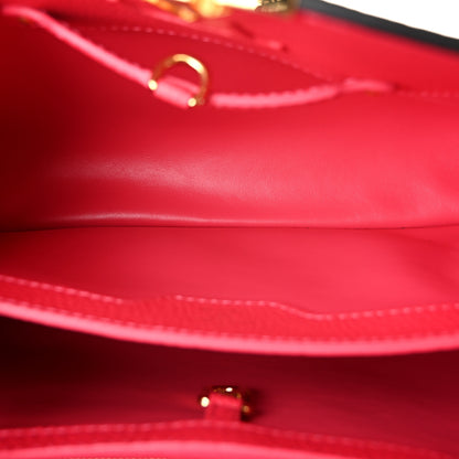 Louis Vuitton Taurillon Capucines MM Black Rose Berlingot 5 of 9
