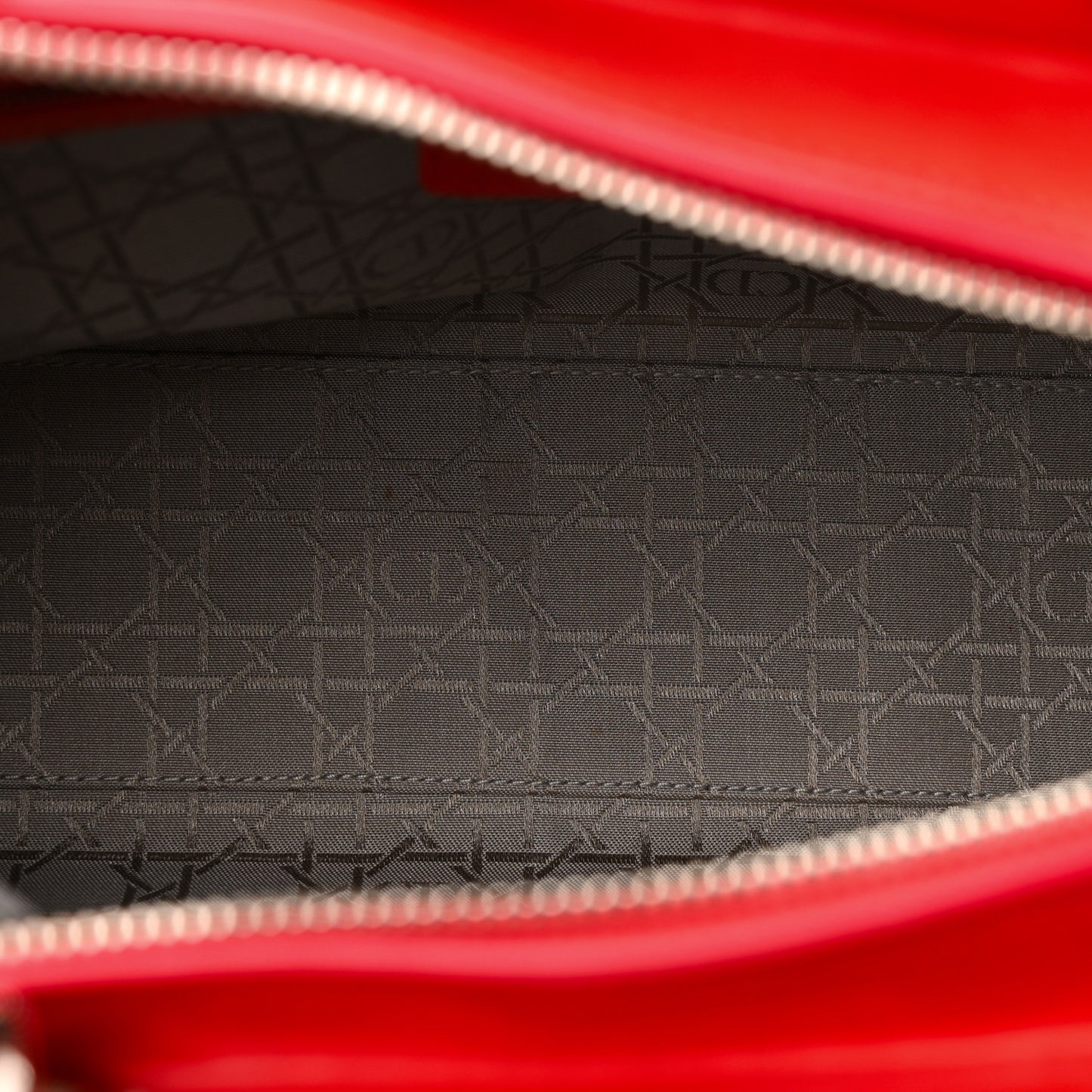 Patent Cannage Large Lady Dior Fuchsia