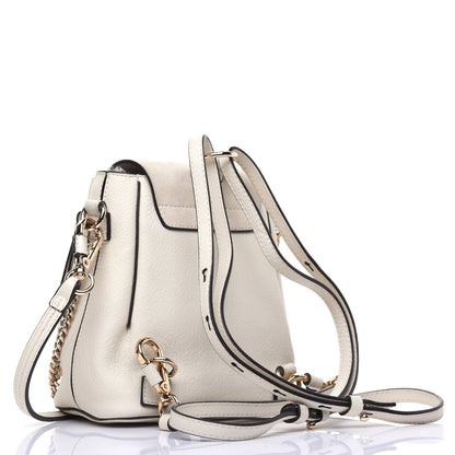 Chloe Suede Calfskin Mini Faye Backpack Off White 2 of 10