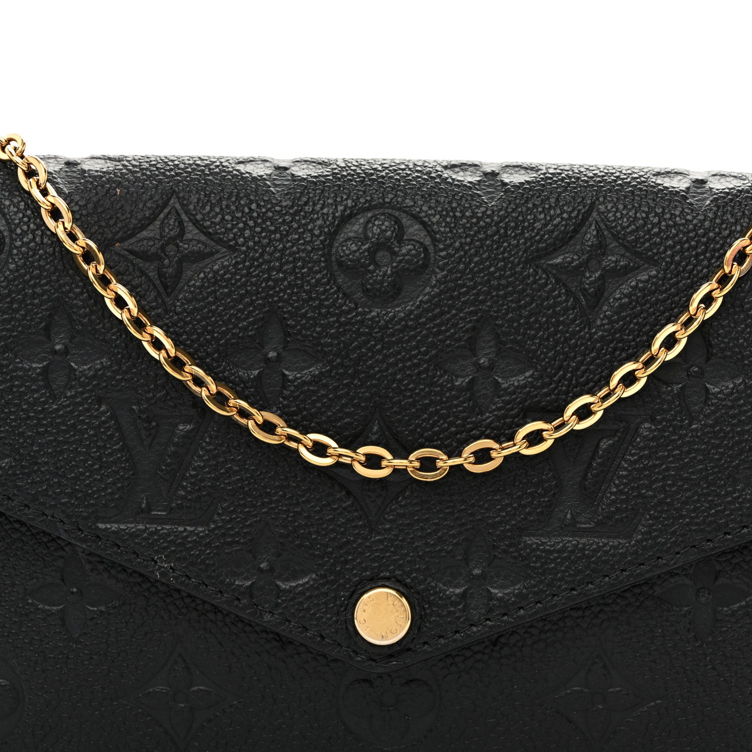 Louis Vuitton Empreinte Pochette Felicie Chain Wallet Black 8 of 10