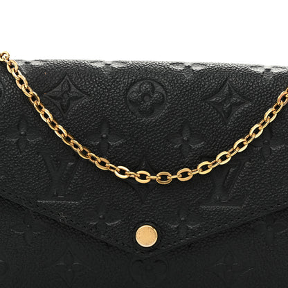 Louis Vuitton Empreinte Pochette Felicie Chain Wallet Black 8 of 10
