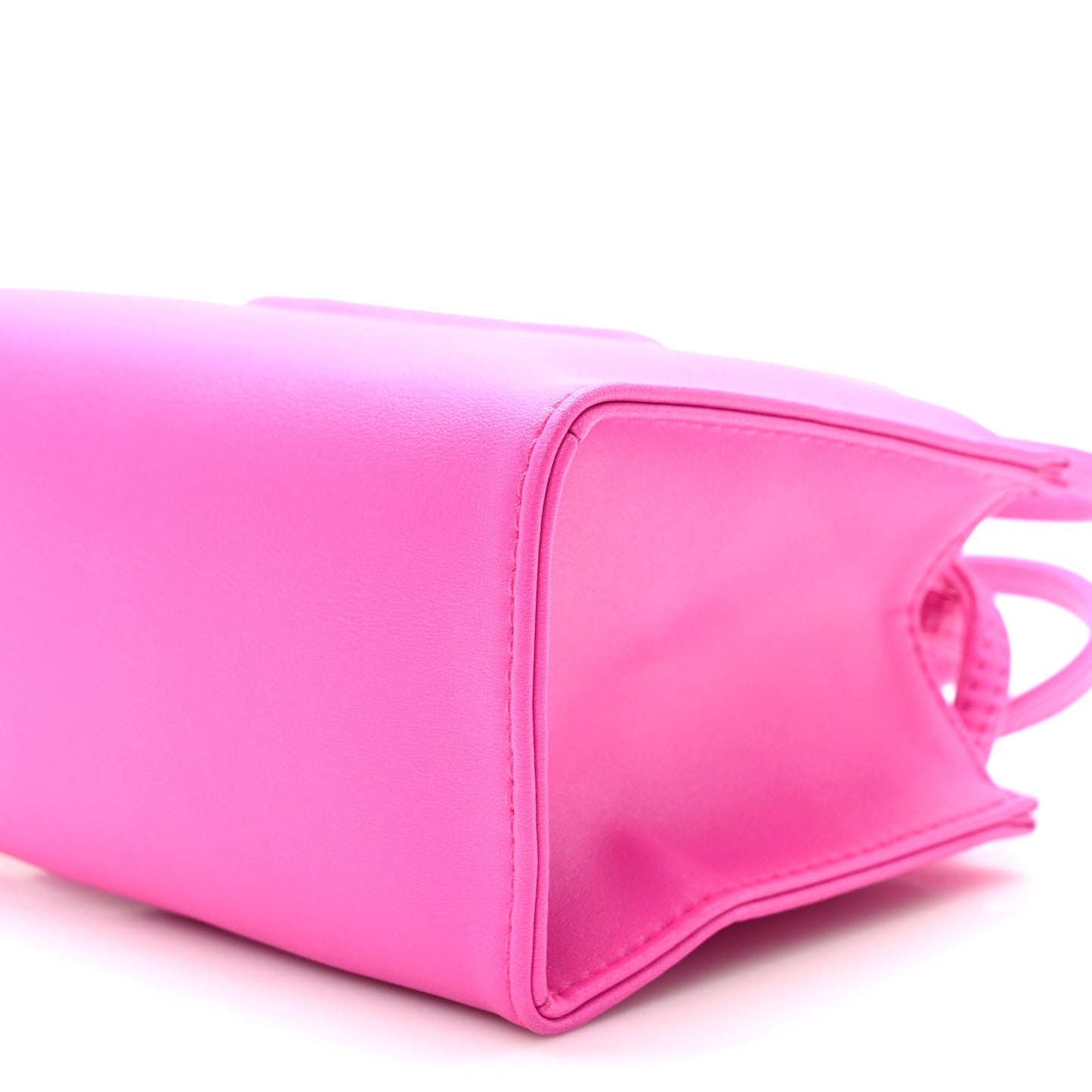 Vegan Leather Small Shopping Bag Azalea