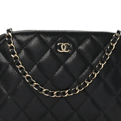 Chanel Caviar Quilted Classic Clutch with Chain Black 8 of 10
