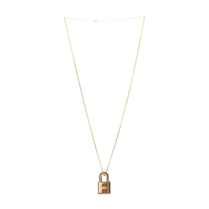 Hermes Swift Small O'Kelly Pendant Necklace Gold 3 of 6