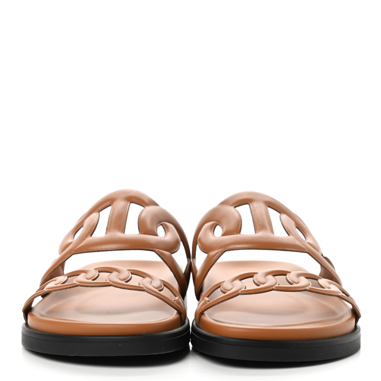 Hermes Nappa Extra Sandals 37 Naturel 2 of 8