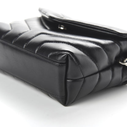 Saint Laurent Calfskin Y Quilted Monogram Toy Loulou Crossbody Bag Black 7 of 10