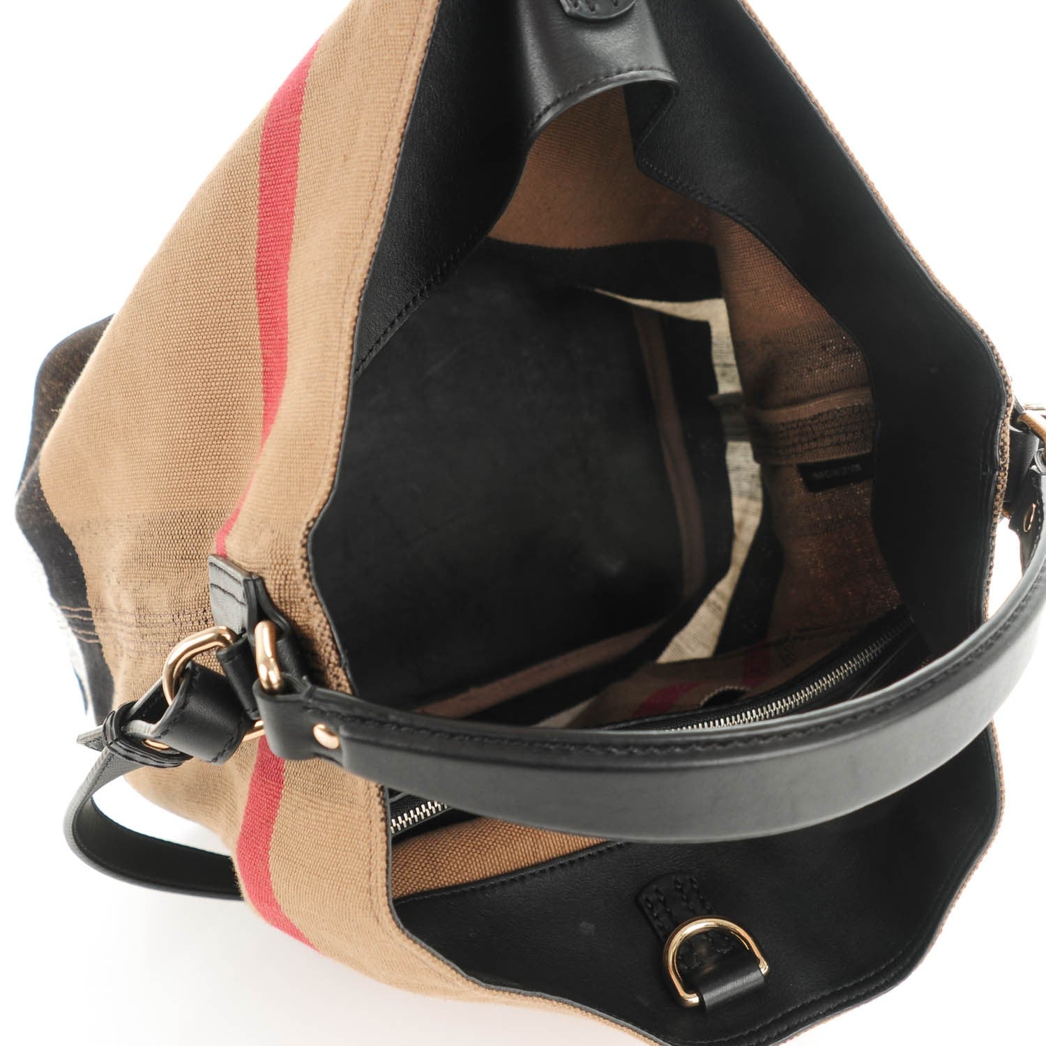 Burberry Canvas Mega Check Medium Ashby Black 5 of 9
