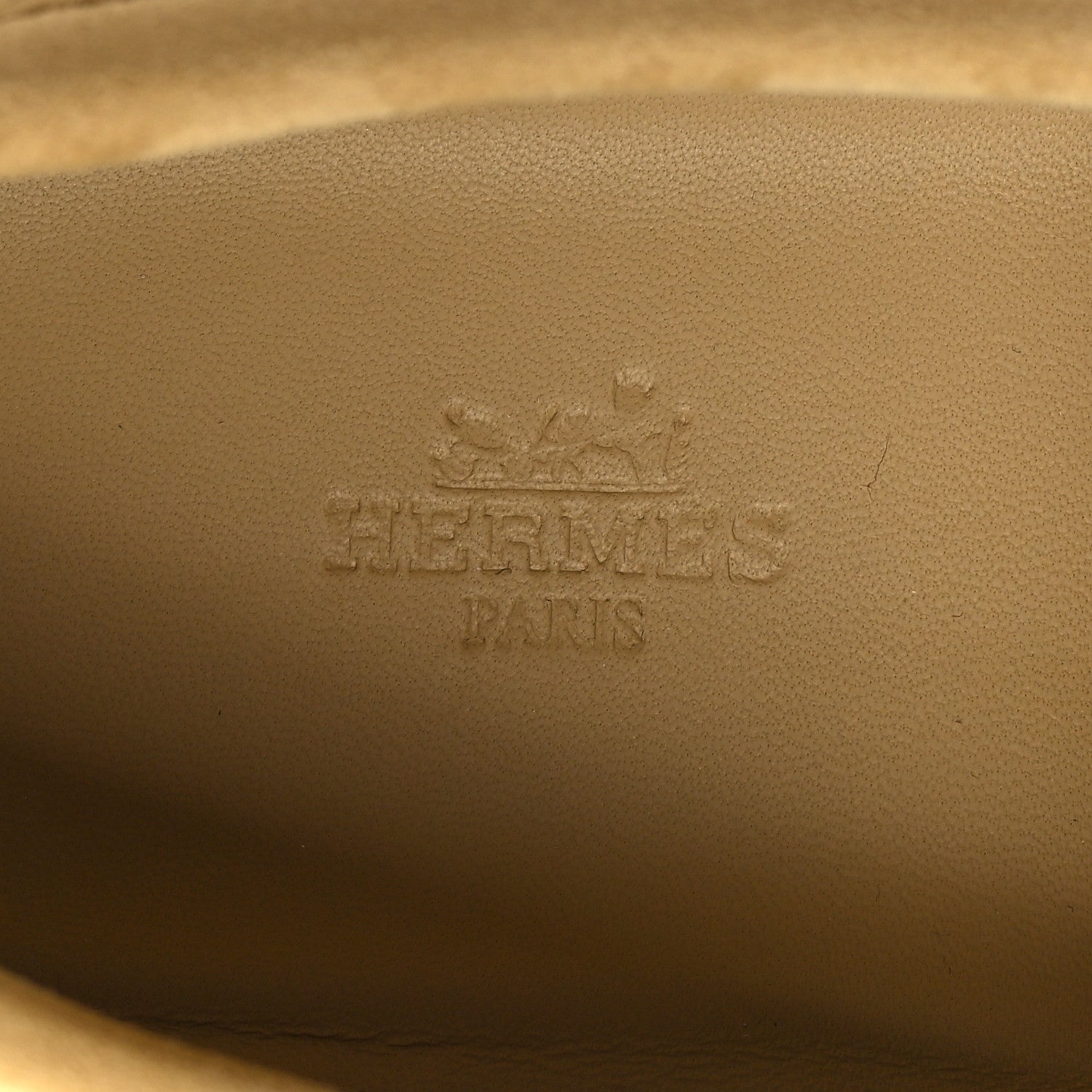 Hermes Suede Calfskin Mens Game Slip On Sneakers 42 Beige Albâtre 8 of 9