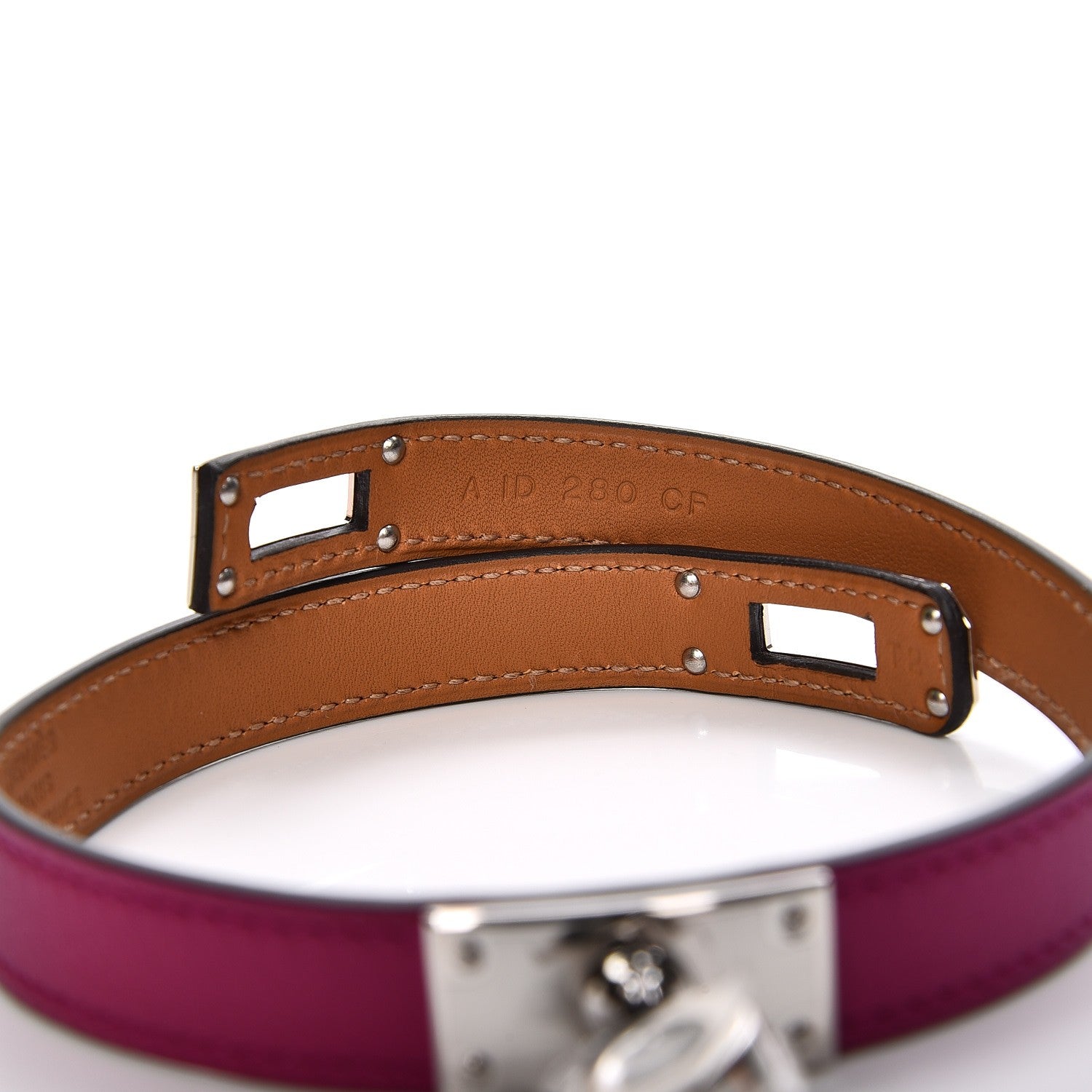 Hermes Swift Kelly Double Tour Bracelet S Rose Pourpre 5 of 8