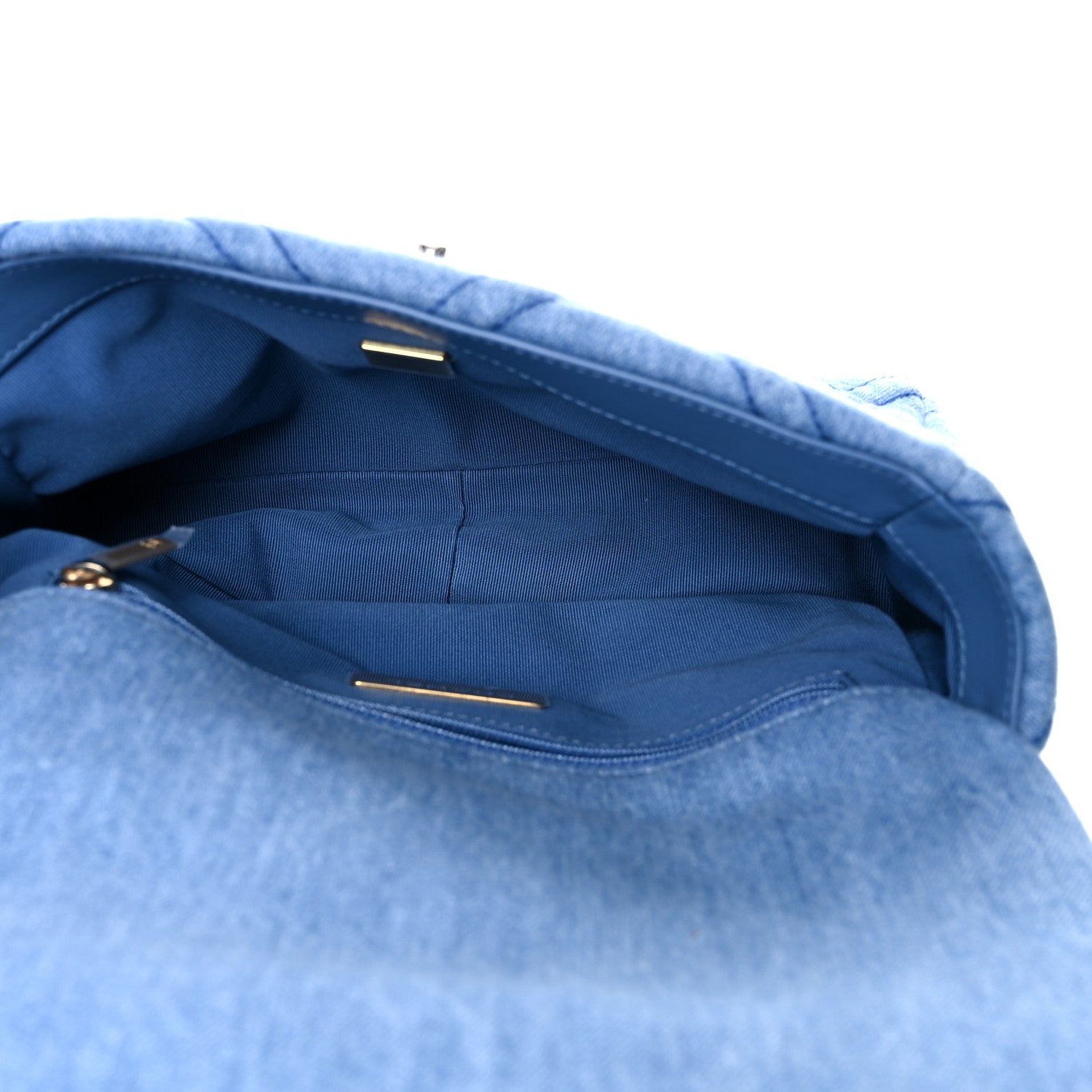 Chanel Denim Quilted Medium Chanel 19 Flap Blue 5 of 10