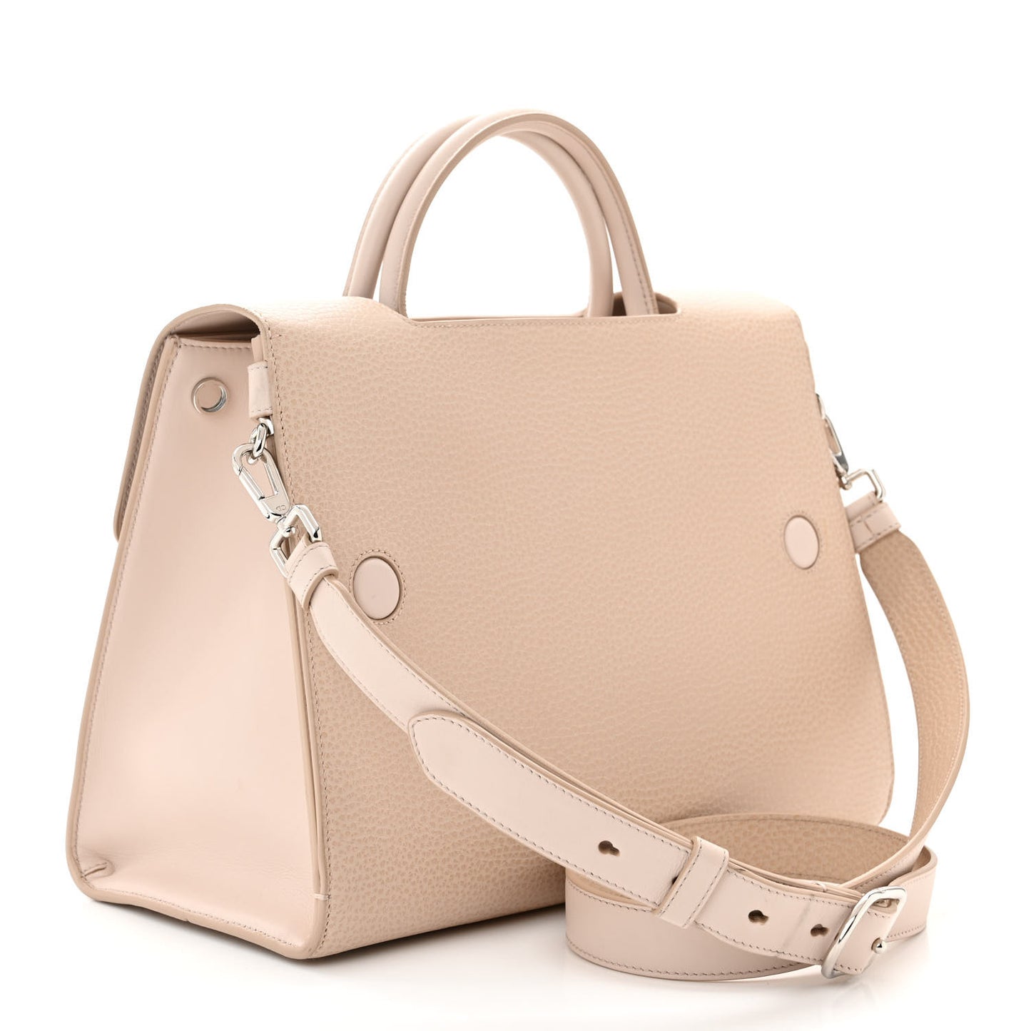 Grained Calfskin Medium Diorever Flap Tapioca