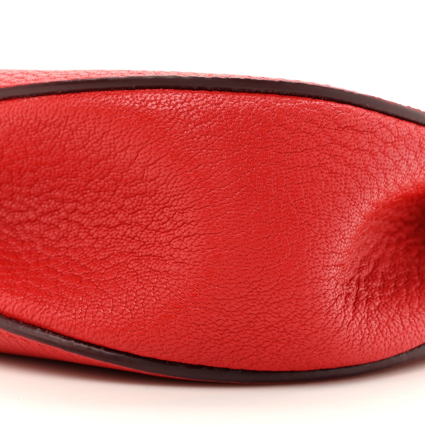 Grained Lambskin Drew Shoulder Bag Plaid Red