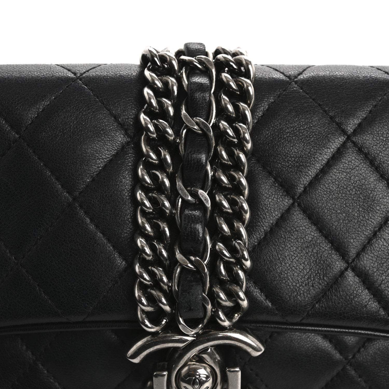 Chanel Lambskin Quilted Evening Clutch Black 13 of 13