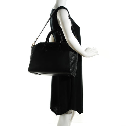 Givenchy Smooth Calfskin Woven Medium Antigona Black 2 of 7