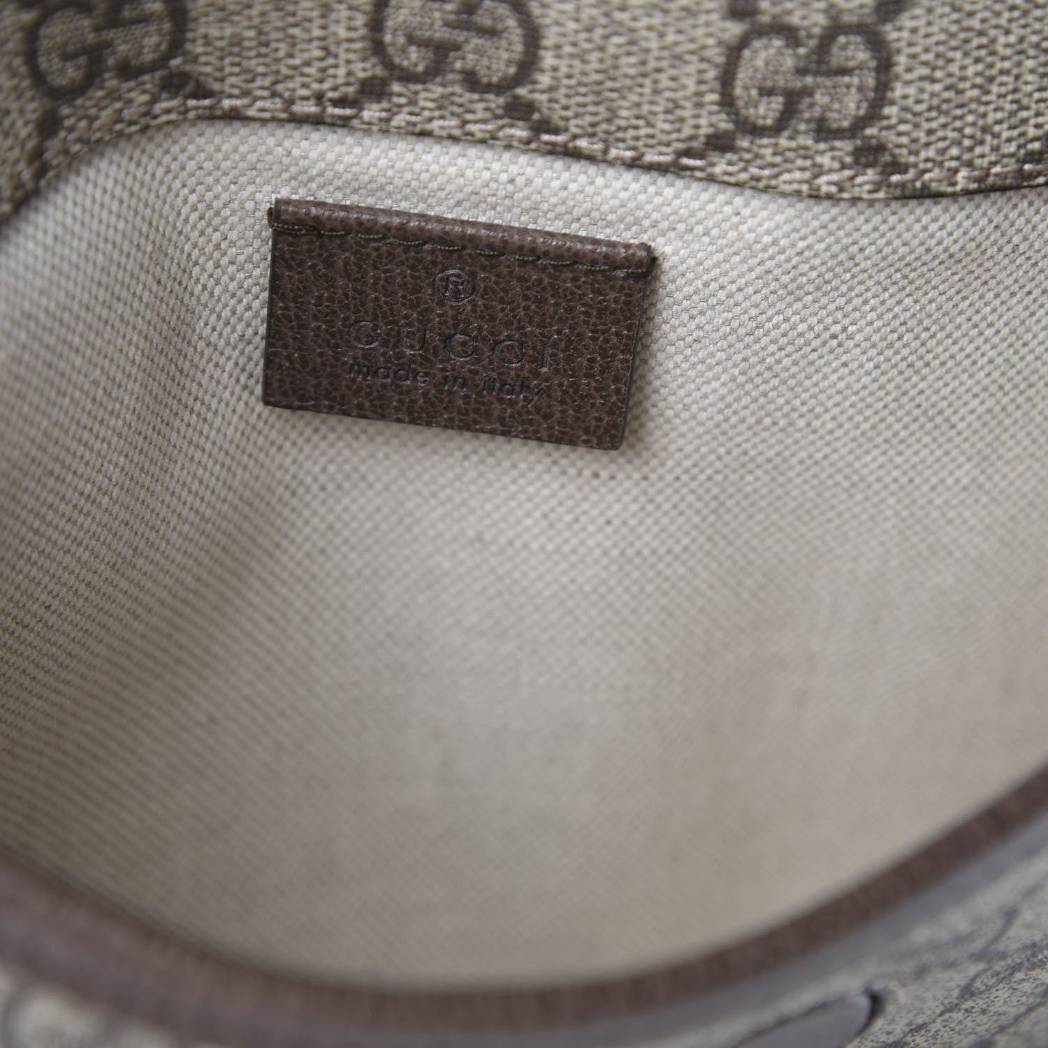 Gucci GG Supreme Monogram Neo Vintage Web Belt Bag Brown 8 of 10
