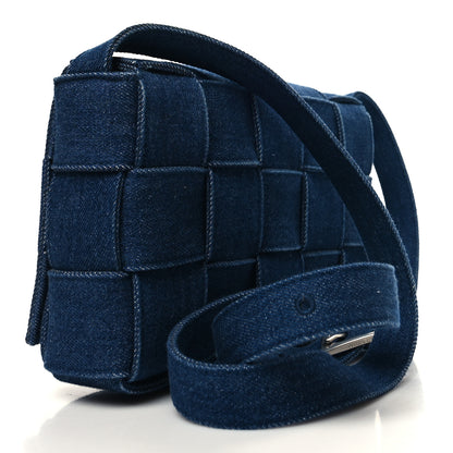 Bottega Veneta Denim Maxi Intrecciato Cassette Crossbody Bag Indigo 3 of 10