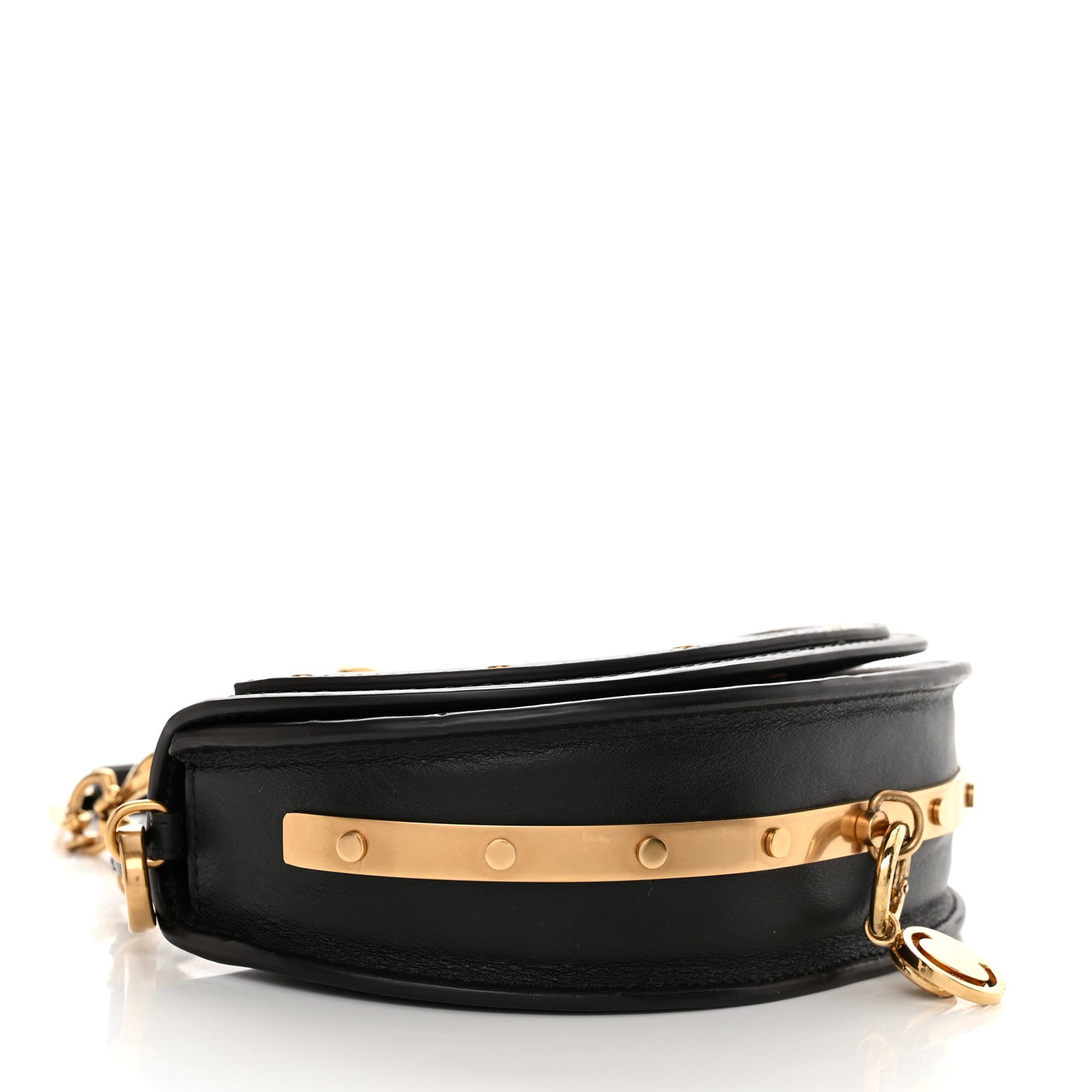 Chloe Calfskin Small Nile Bracelet Minaudiere Bag Black 4 of 11