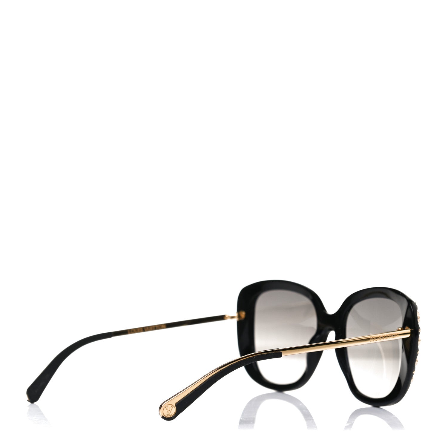 Louis Vuitton Oversized Studded Sunglasses Z1126W Black 4 of 9