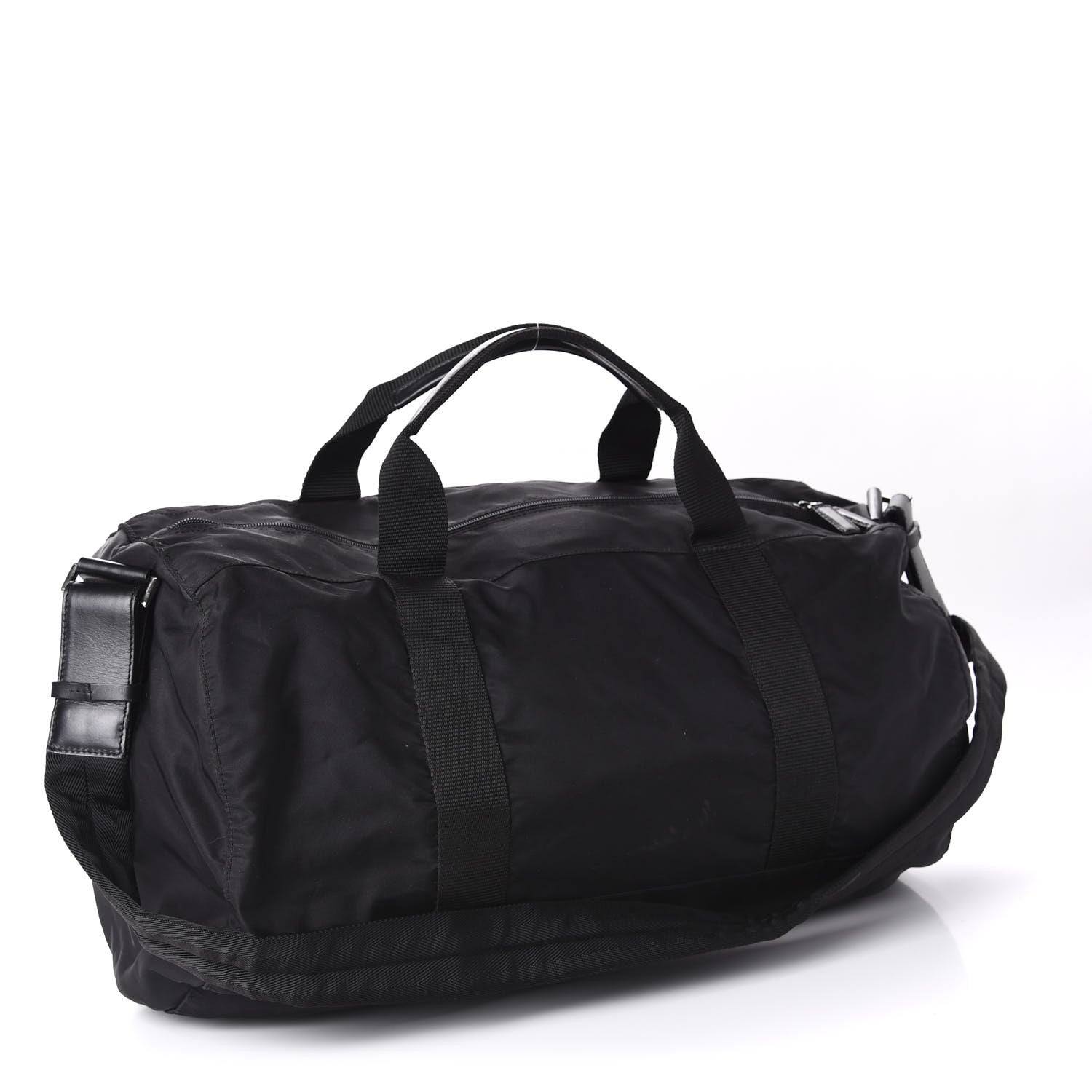 Prada Tessuto Nylon Duffel Bag Black 2 of 9