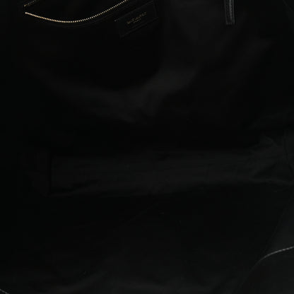 Saint Laurent Lambskin Quilted Maxi Icare Shopping Tote Black 6 of 11
