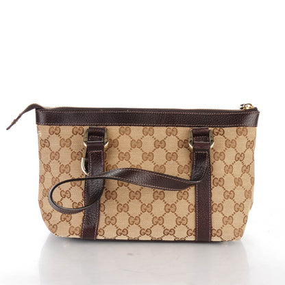 Gucci Monogram Small Abbey Tote Dark Brown 9 of 9