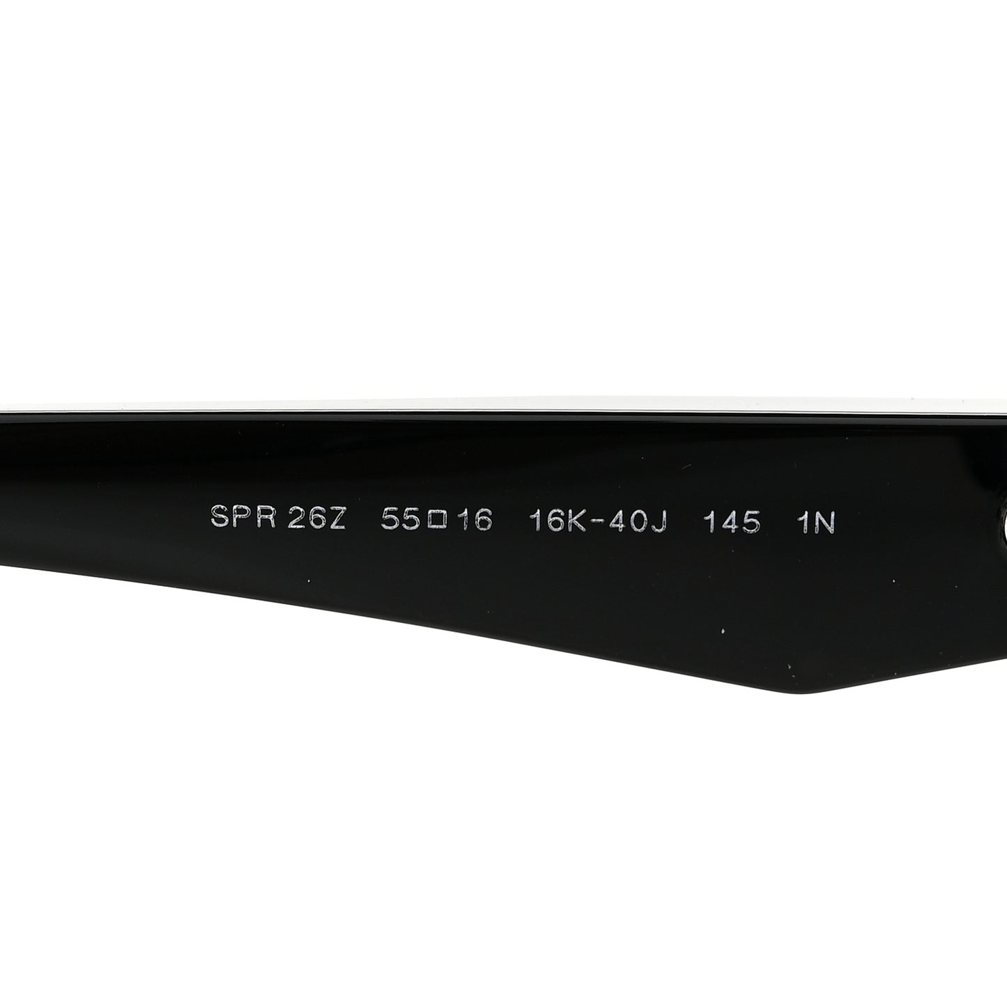 Acetate Oval Sunglasses SPR 26Z Black Purple