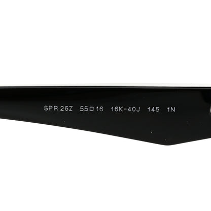 Prada Acetate Oval Sunglasses SPR 26Z Black Purple 5 of 8