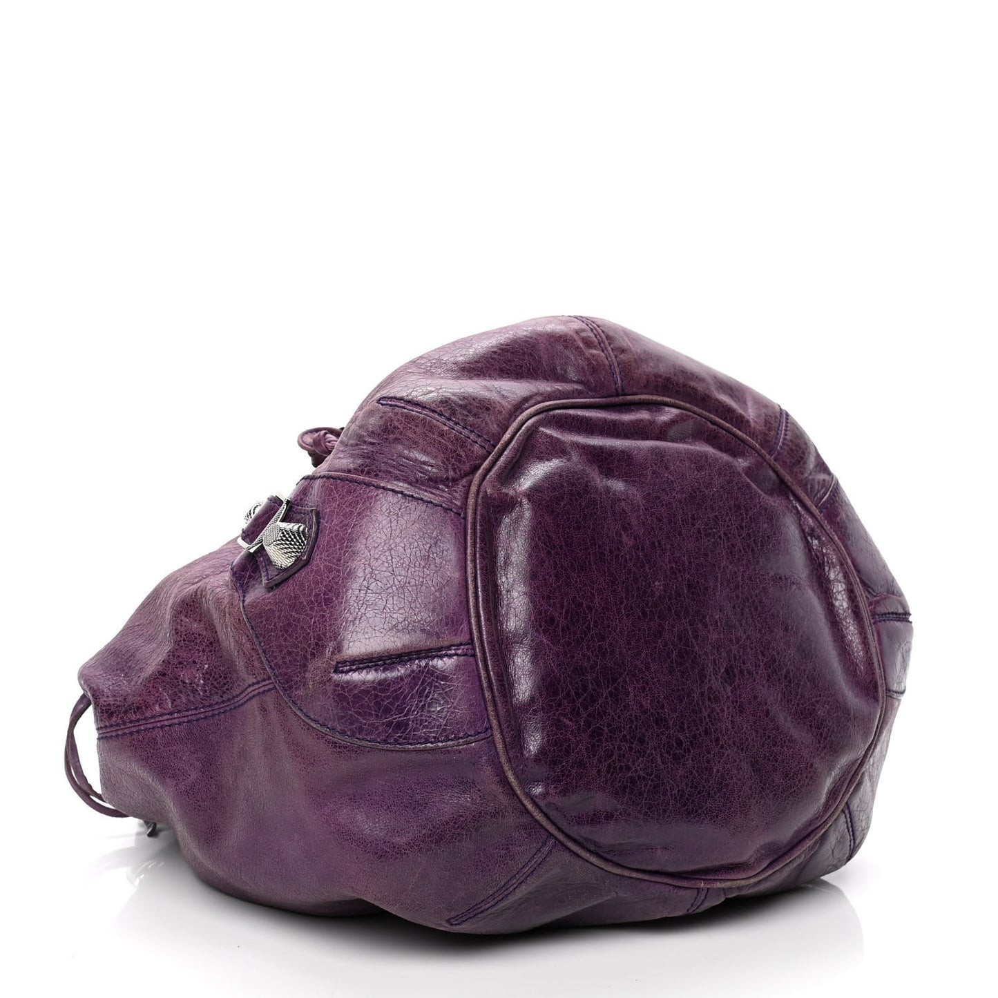 Agneau Giant 21 Silver Hardware Pompon Raisin