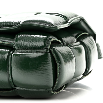 Bottega Veneta Textured Deerskin Maxi Intrecciato Padded Cassette Crossbody Bag Raintree 10 of 10