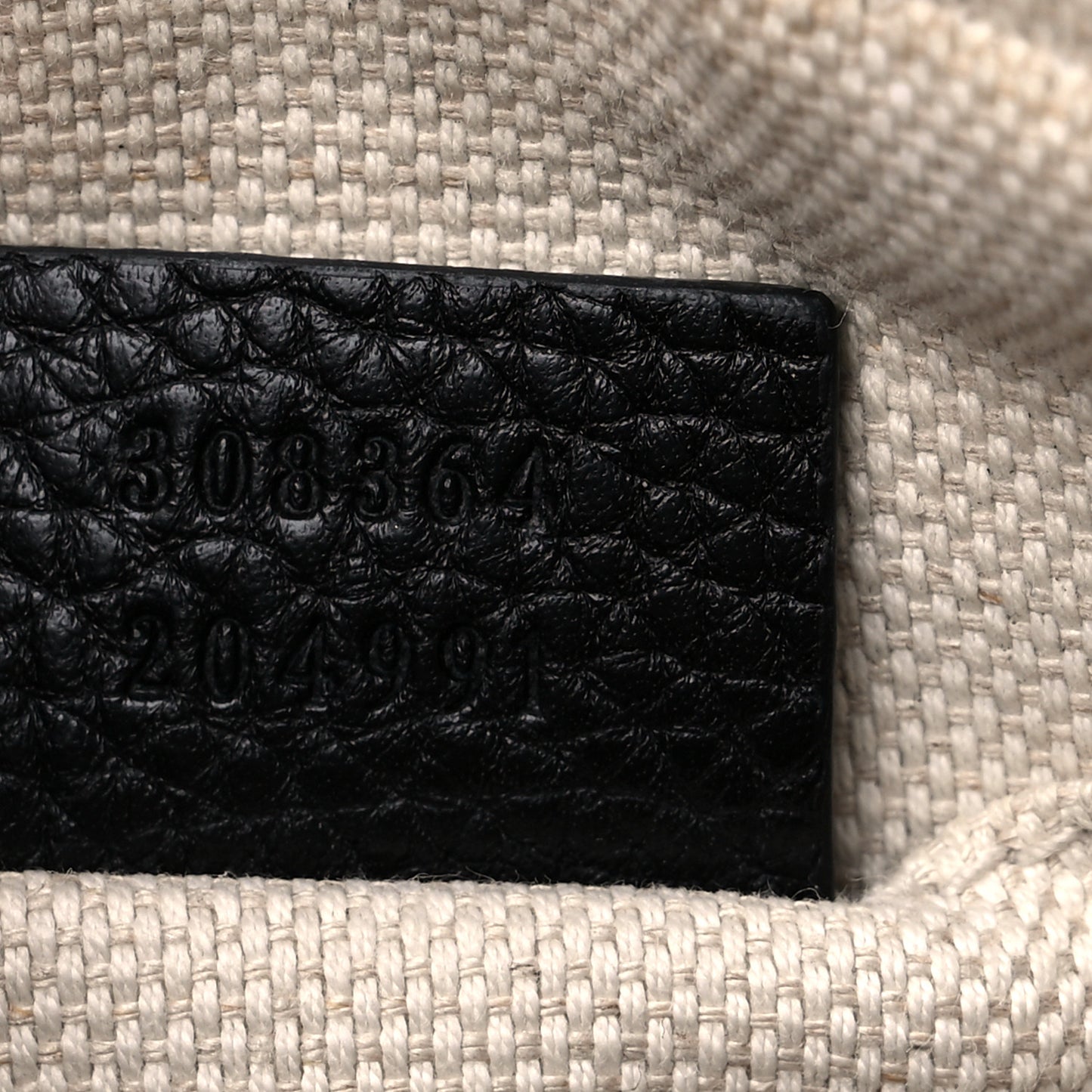 Pebbled Calfskin Small Soho Disco Bag Black