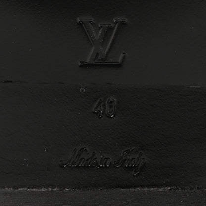 Louis Vuitton Calfskin Monogram Metropolis Flat Ranger Boots 40 Black 8 of 11