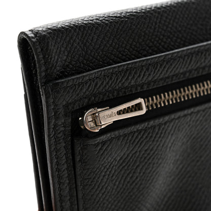 Hermes Epsom Bearn Gusset Wallet Black 13 of 17